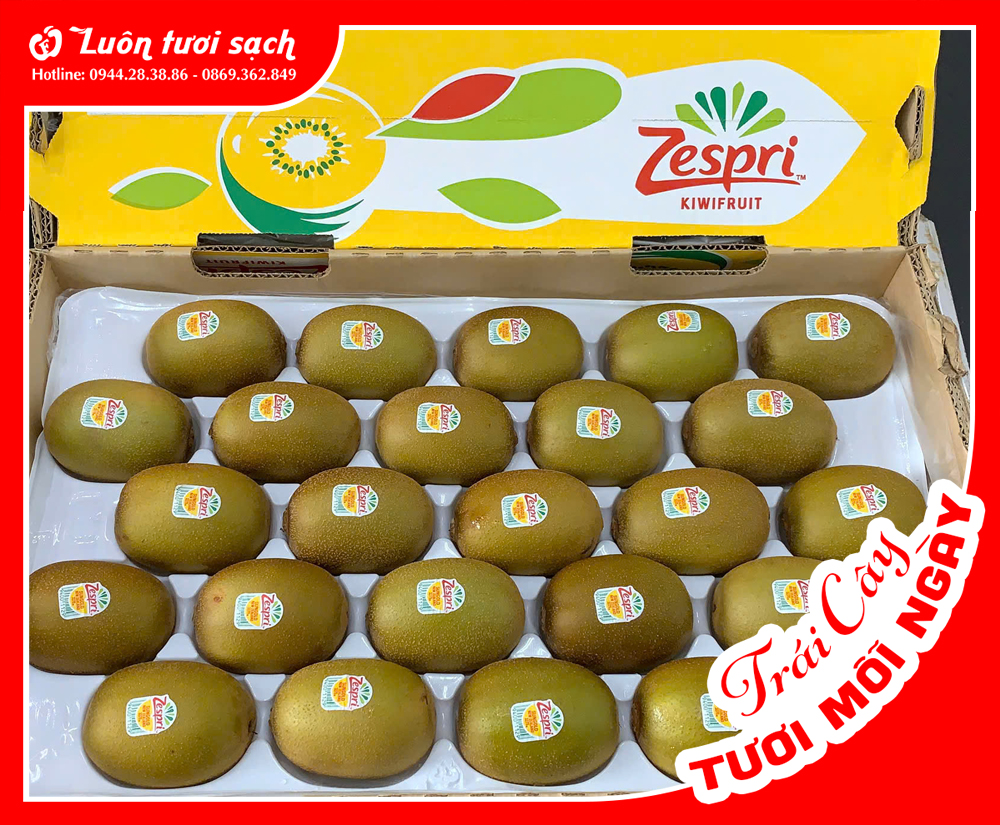 Kiwi vàng Newzeland thùng 3,5kg